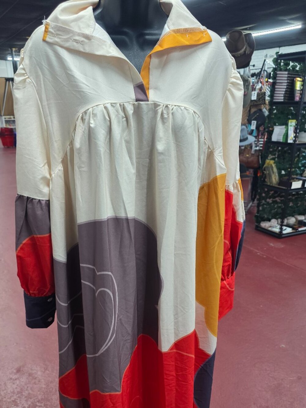 Beautiful long sleeve lightweight dress. Can cover your arms and not be too hot.